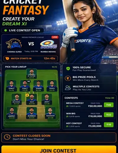 CLUB777 (club 777 bet) fantasy cricket & matchday visual 3